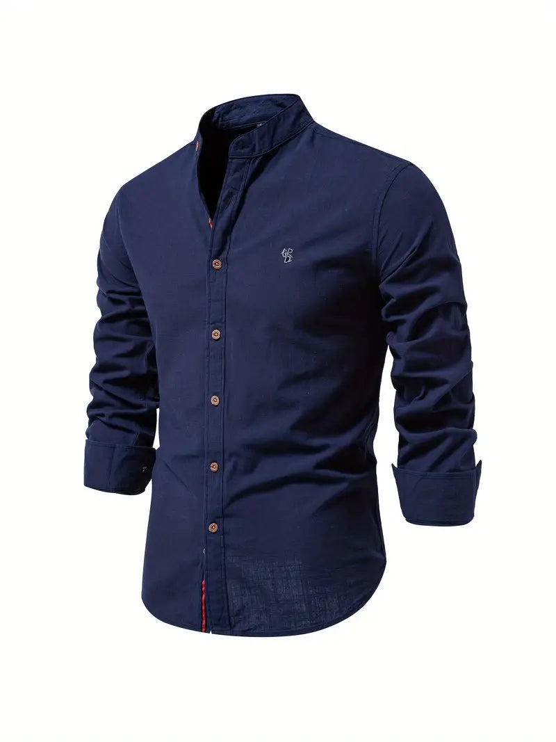 Camisa masculina elegante e respirável