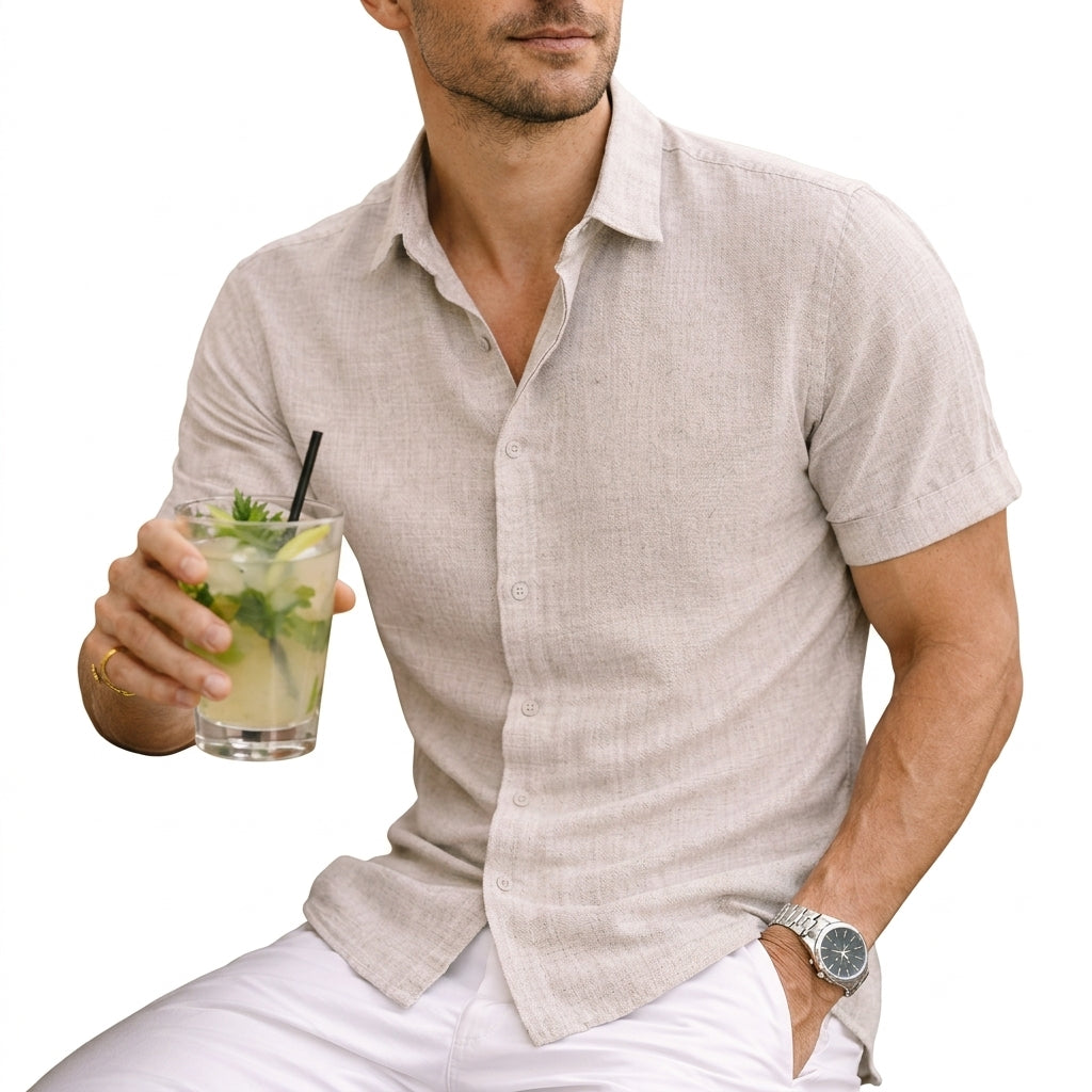 Camisa elegante de algodão