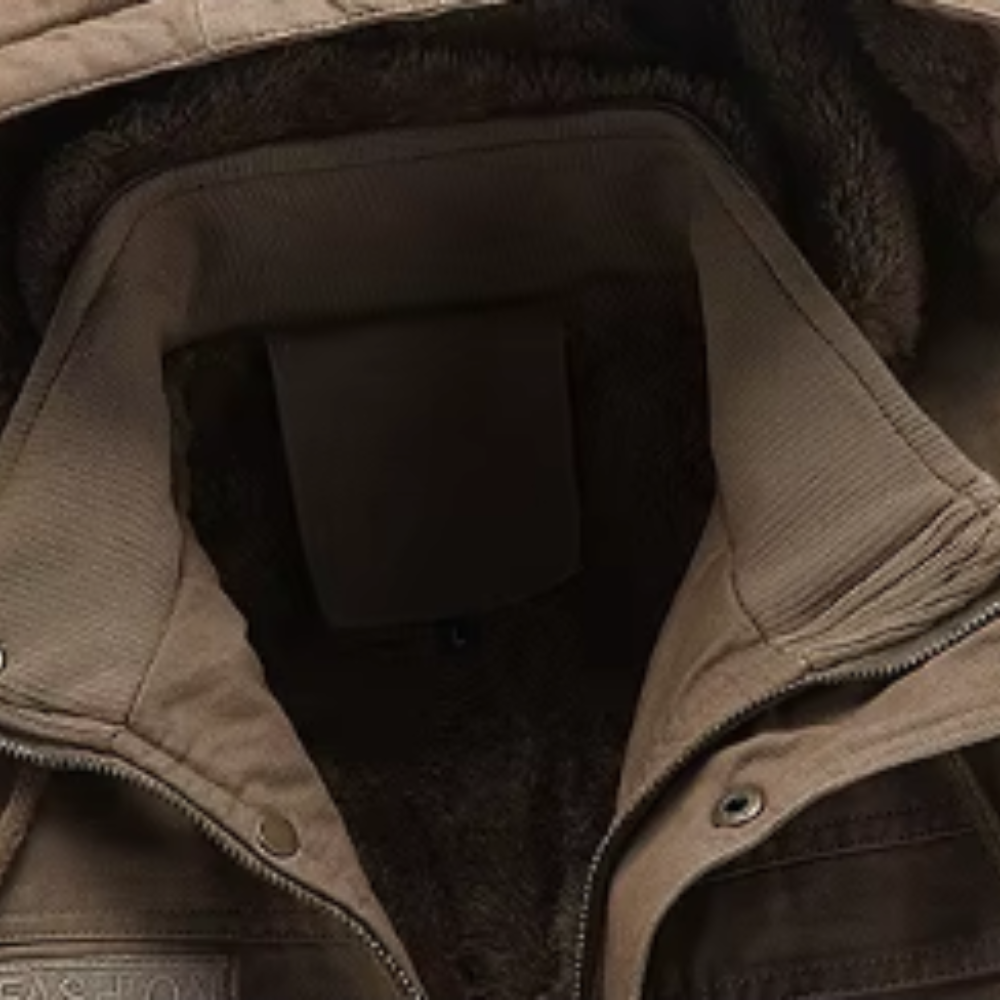 Casaco de inverno casual em algodão