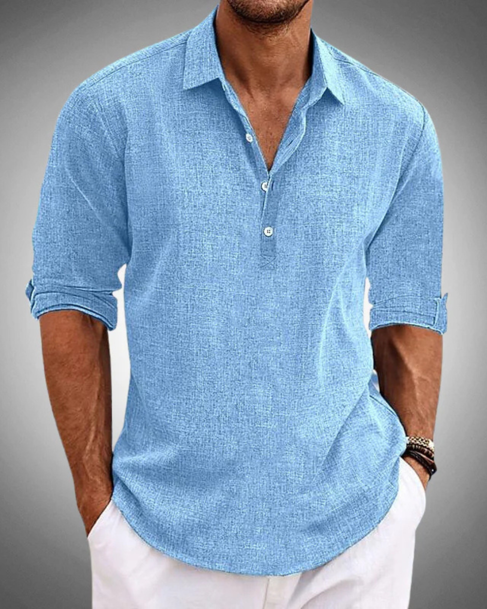 Camisa de algodão clássica da Sabbio