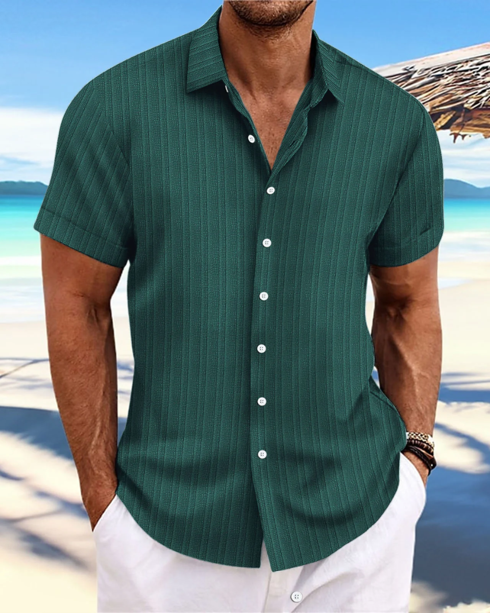 Camisa casual de manga curta