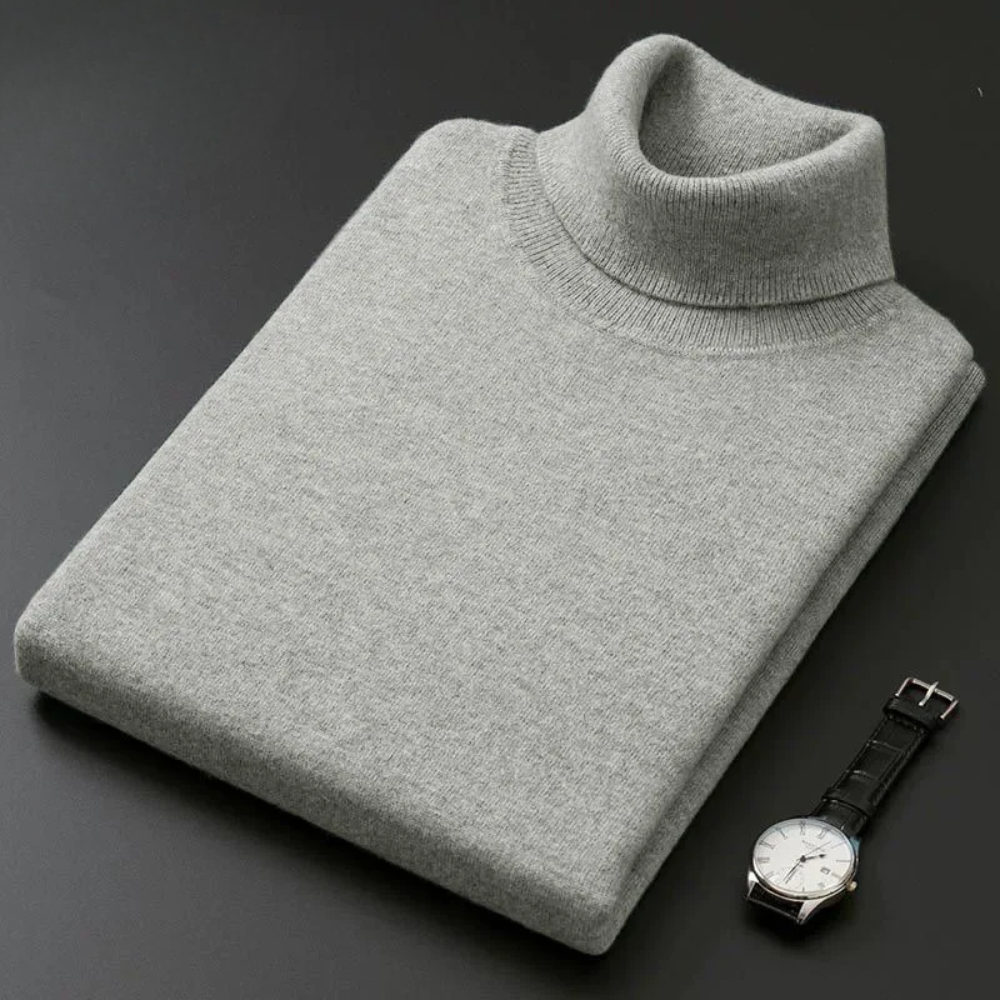 Elegant Cotton Turtleneck