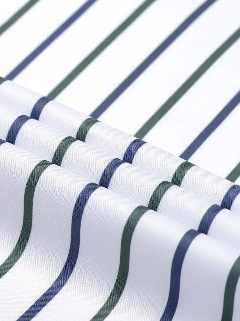 Camisa elegante às riscas