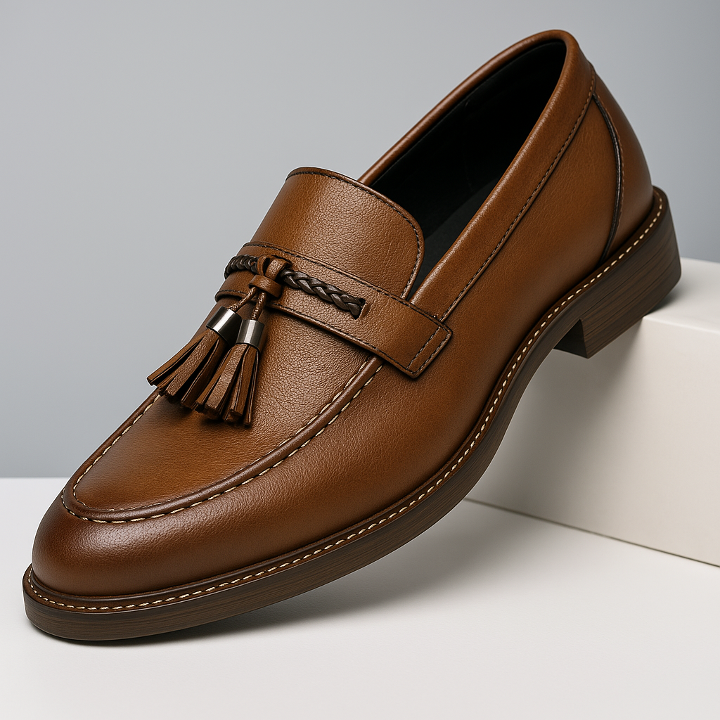 Leather Tassel Loafers