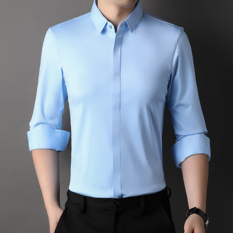 Camisa elástica que não fica com rugas