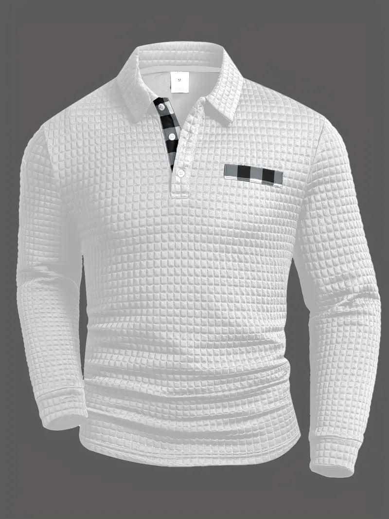 Ribbed Polo Sweater