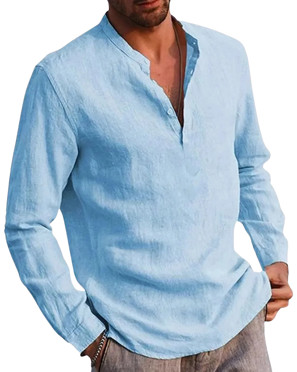 Camisa informal de linho