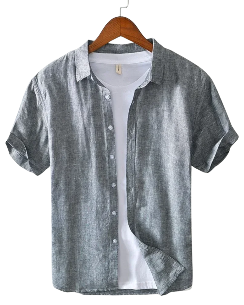 Camisa elegante de verão em linho