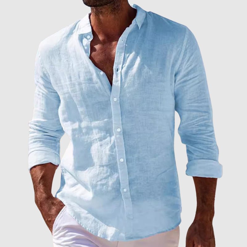 Camisa elegante de linho