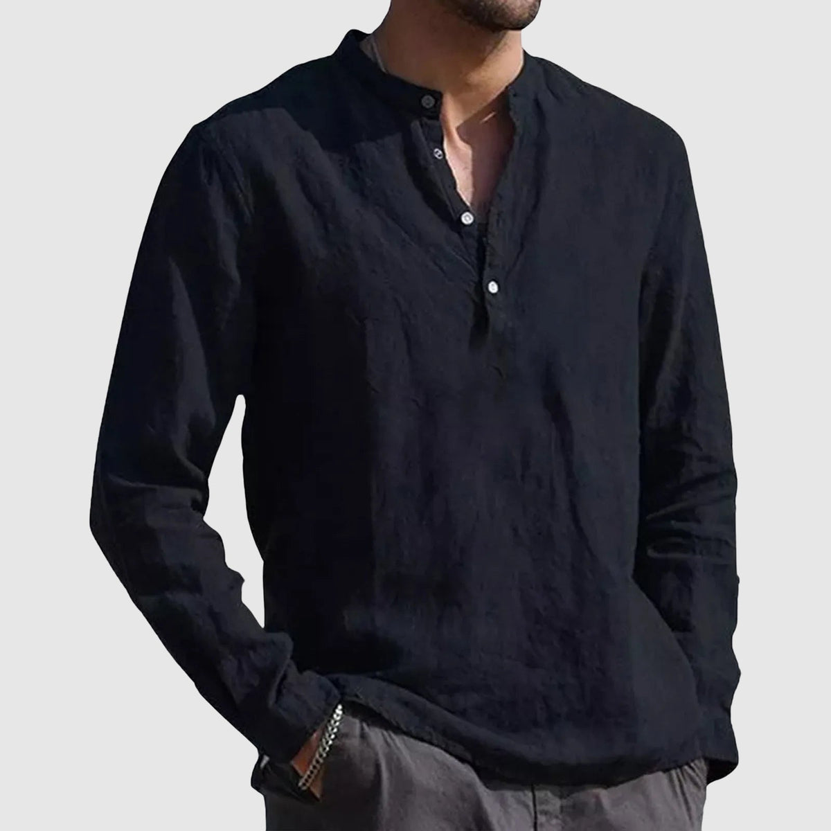 Camisa informal de linho