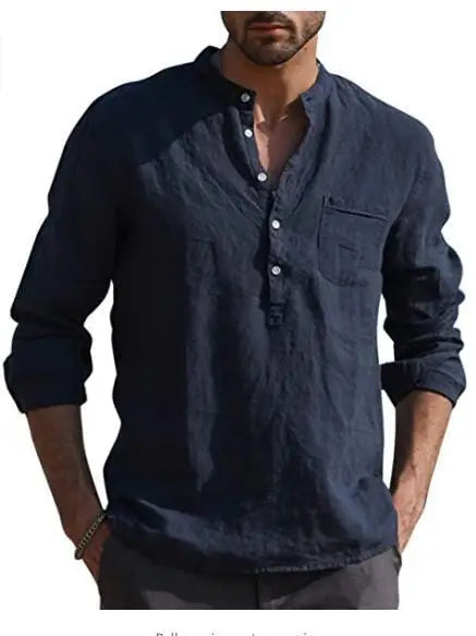 Camisa de algodão respirável