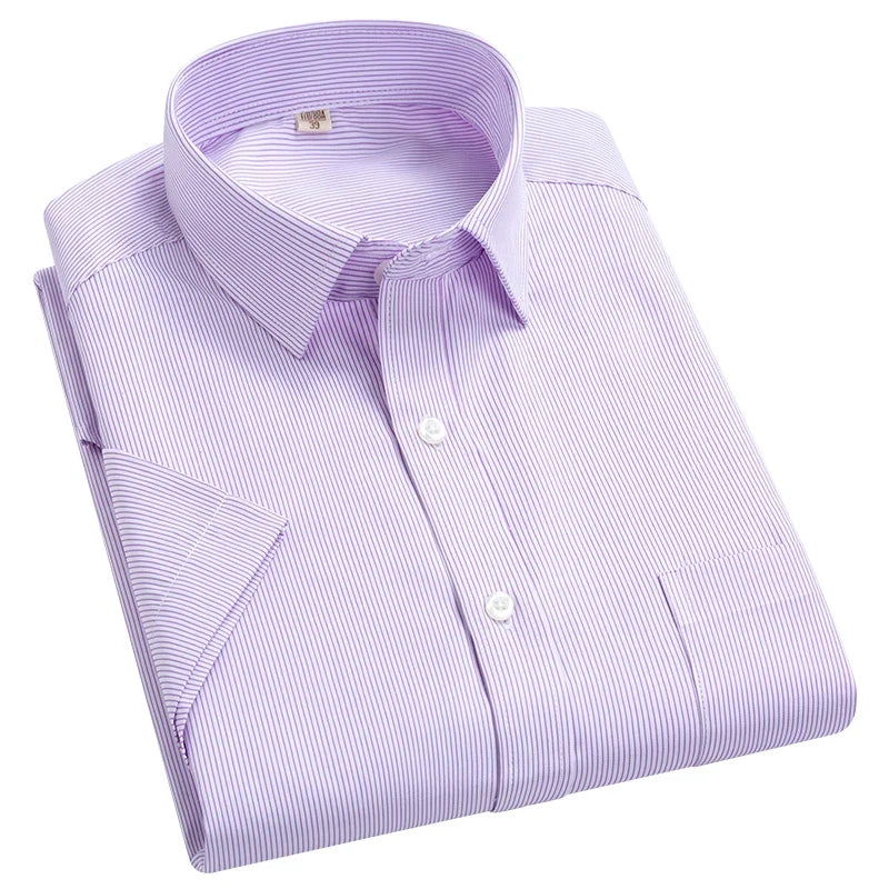Camisa de negócios de manga curta