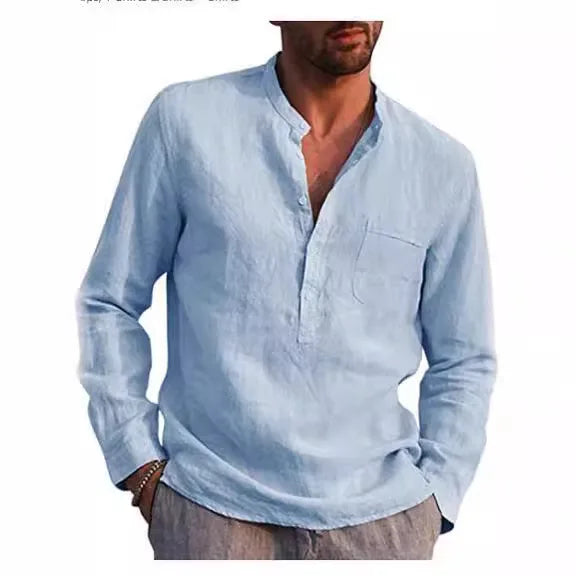 Camisa de algodão respirável