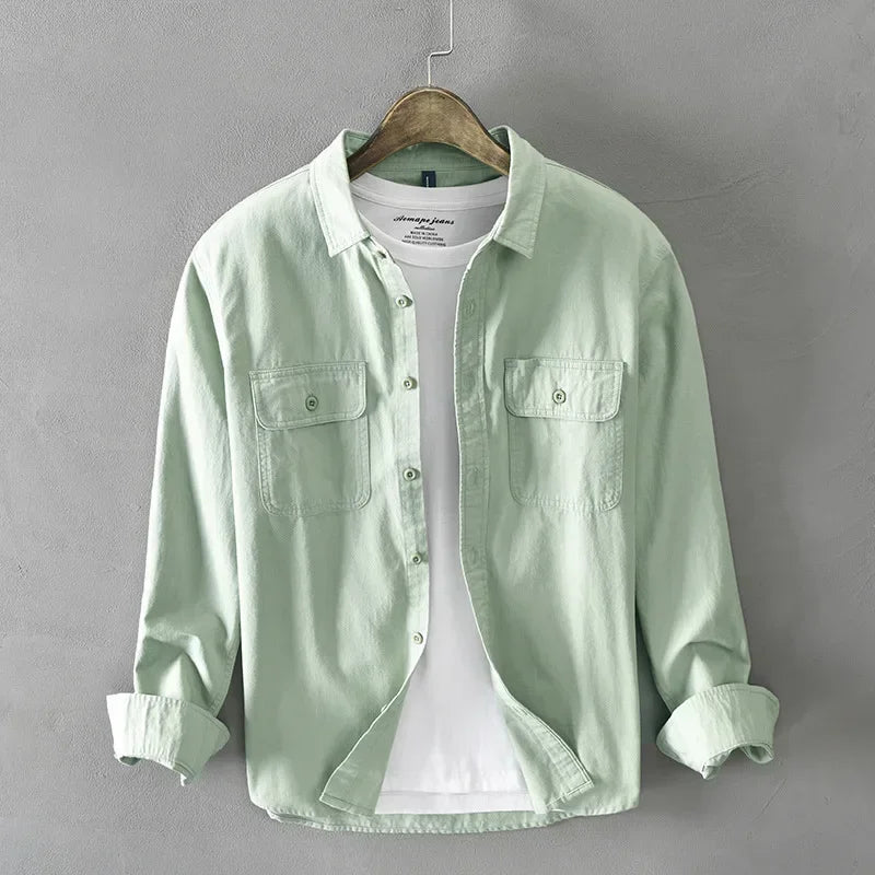 Camisa elegante de algodão