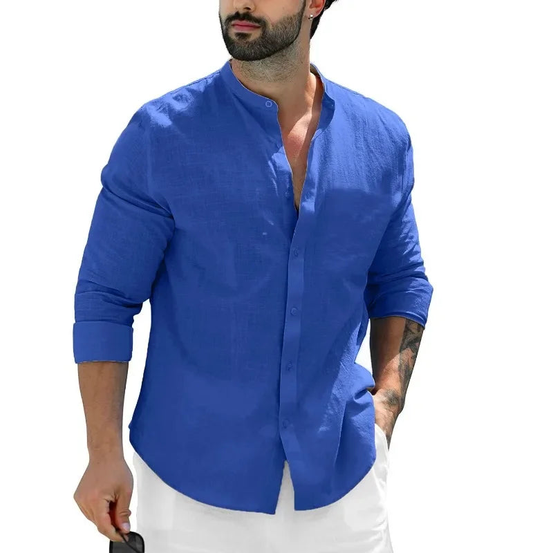 Camisa informal de linho