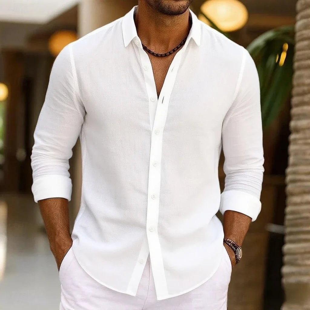 Camisa elegante de algodão