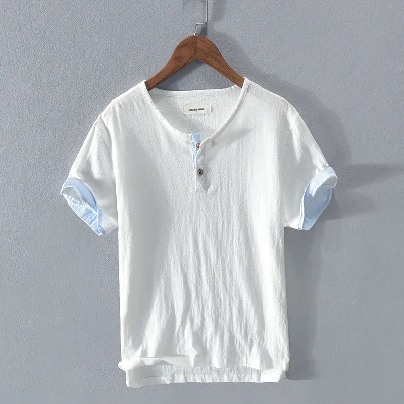 Camisa de verão elegante em algodão