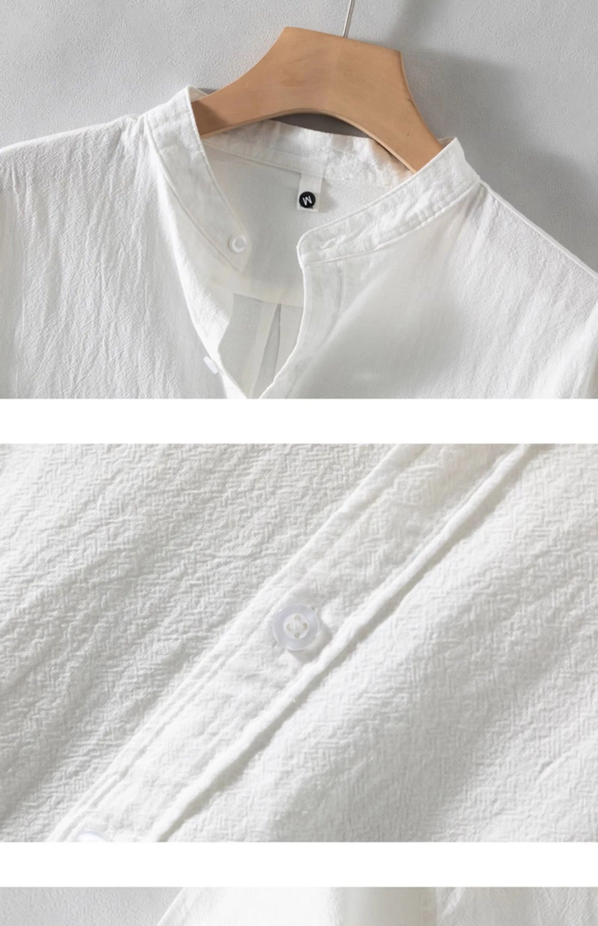 Camisa de algodão respirável