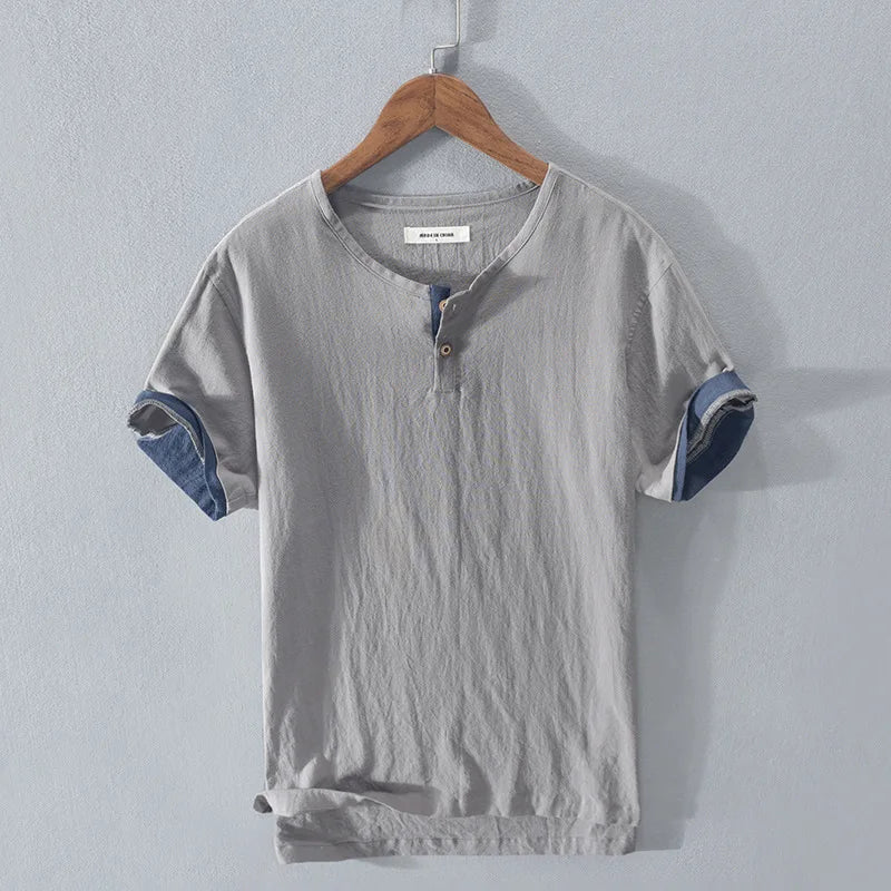 Camisa de verão elegante em algodão