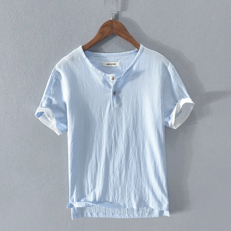 Camisa de verão elegante em algodão