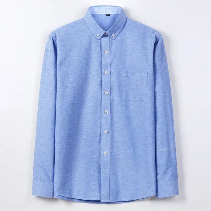 Camisa de algodão de manga comprida