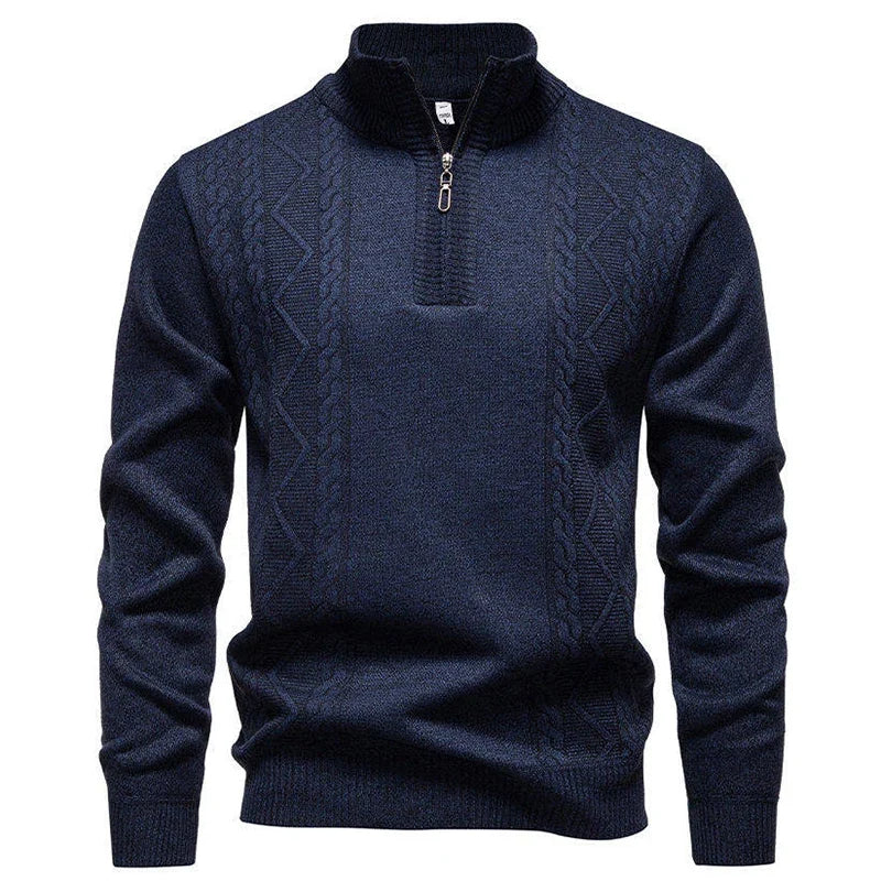 Vintage Knitted Zip Sweater