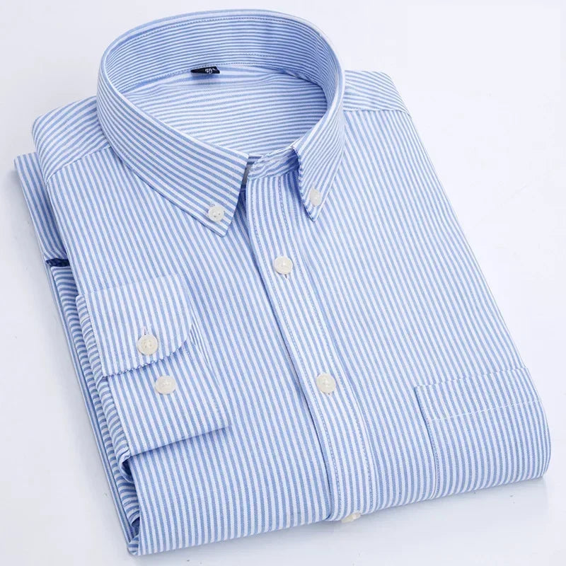 Camisa de algodão de manga comprida