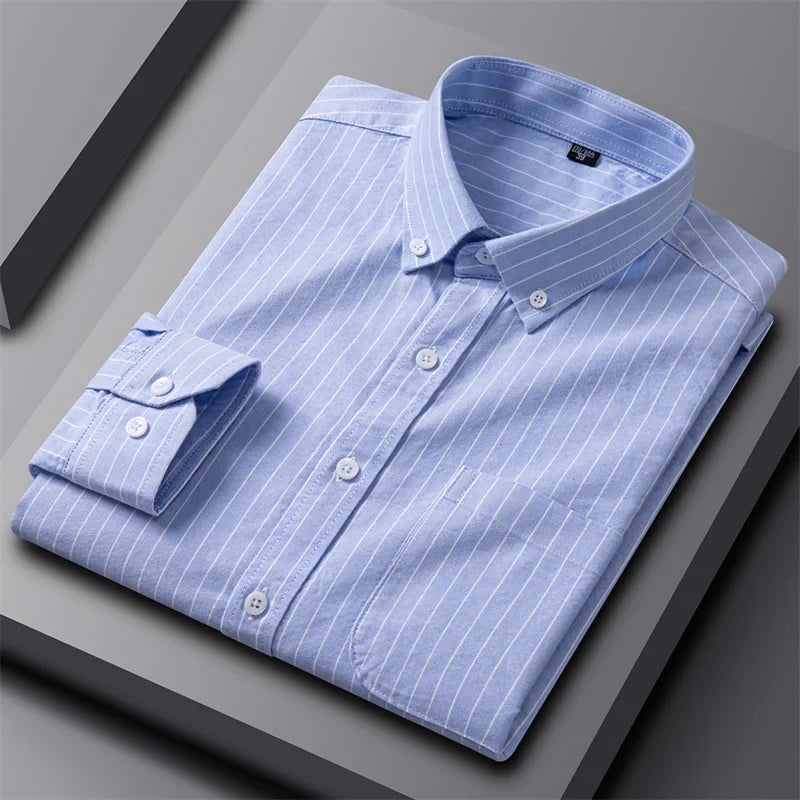Givalli - Camisa Oxford elegante para homem