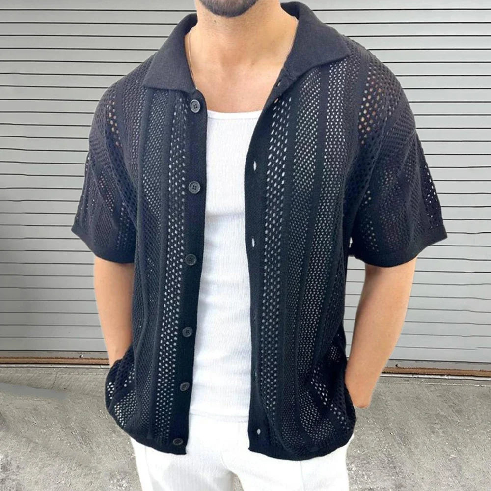 Camisa de malha elegante