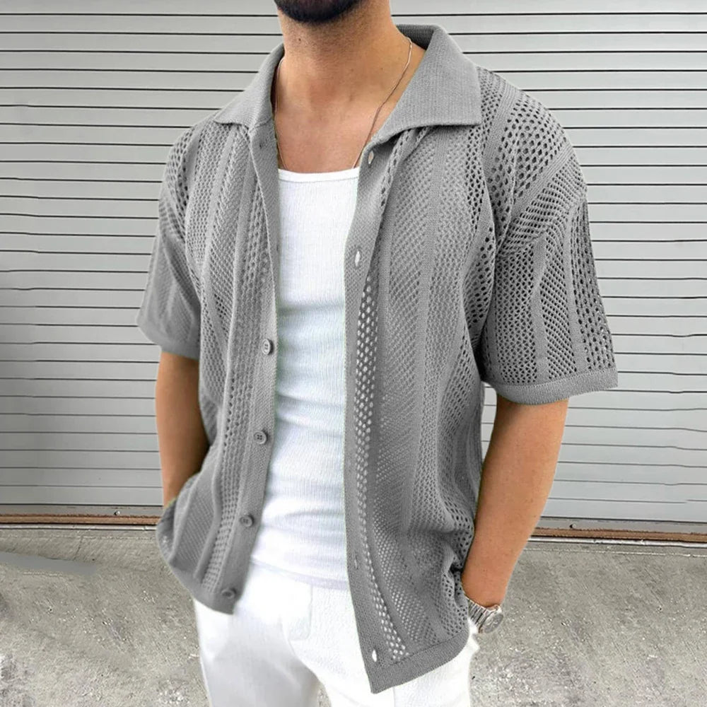 Camisa de malha elegante