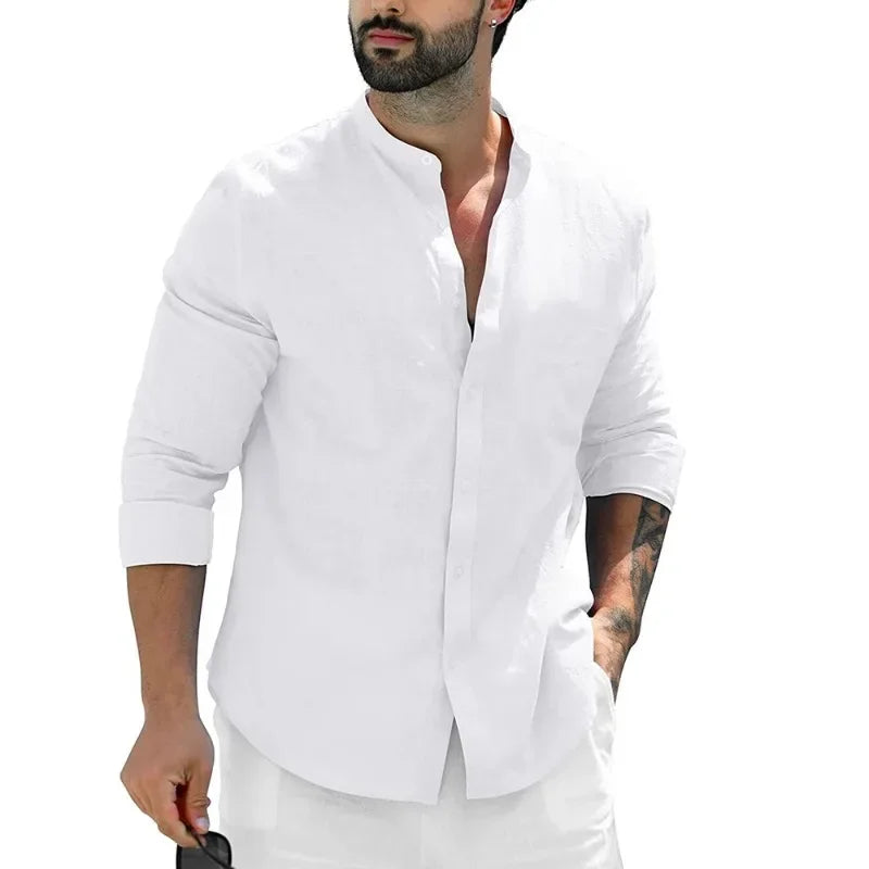 Camisa informal de linho