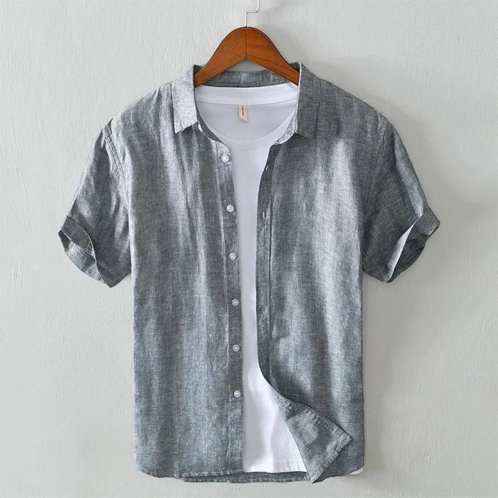 Camisa elegante de verão em linho