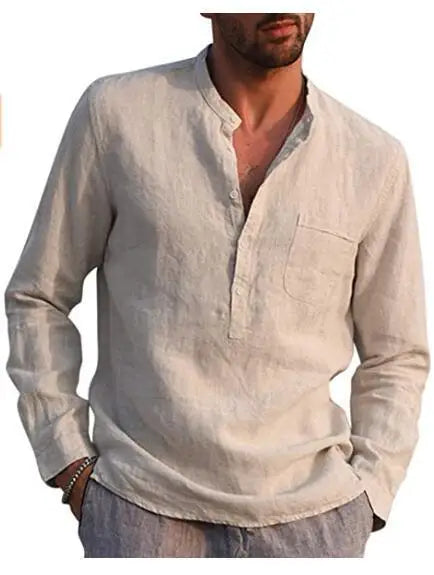 Camisa de algodão respirável