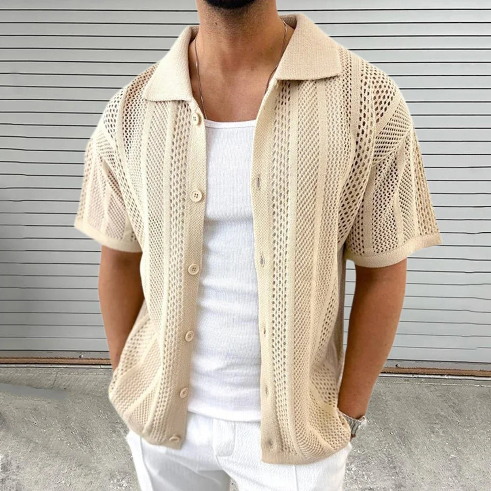 Camisa de malha elegante