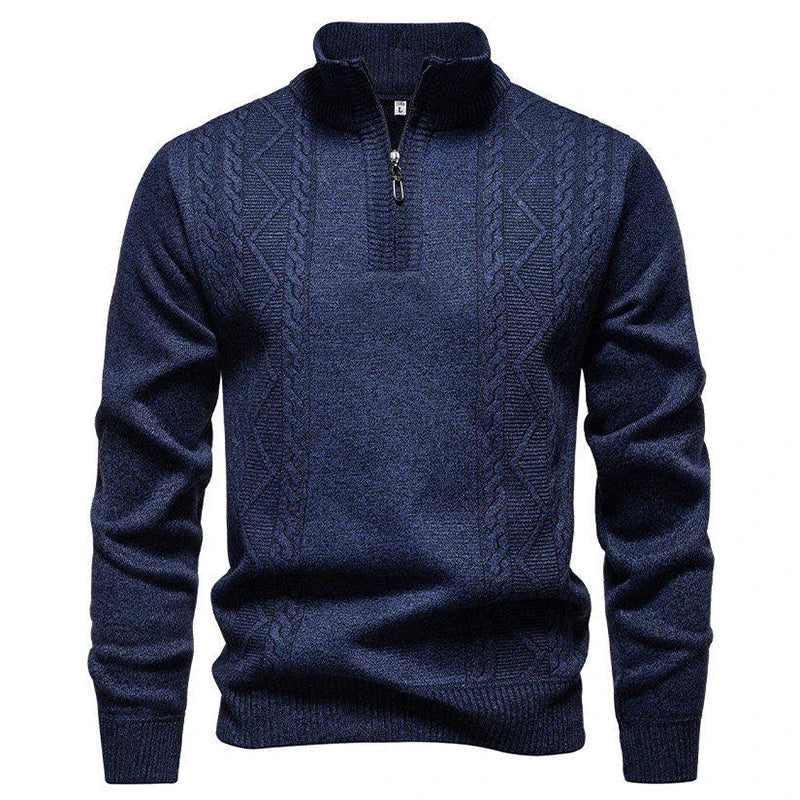 Vintage Knitted Zip Sweater