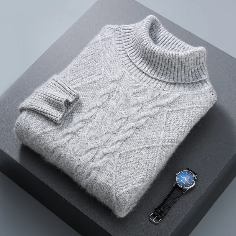 Elegant Pattern Cashmere Sweater