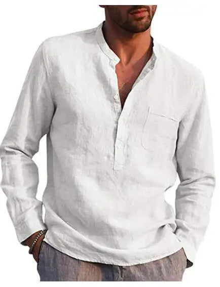 Camisa de algodão respirável