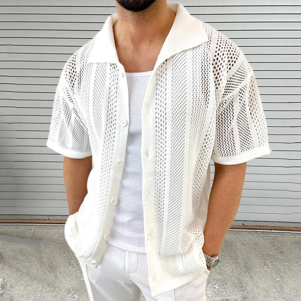 Camisa de malha elegante