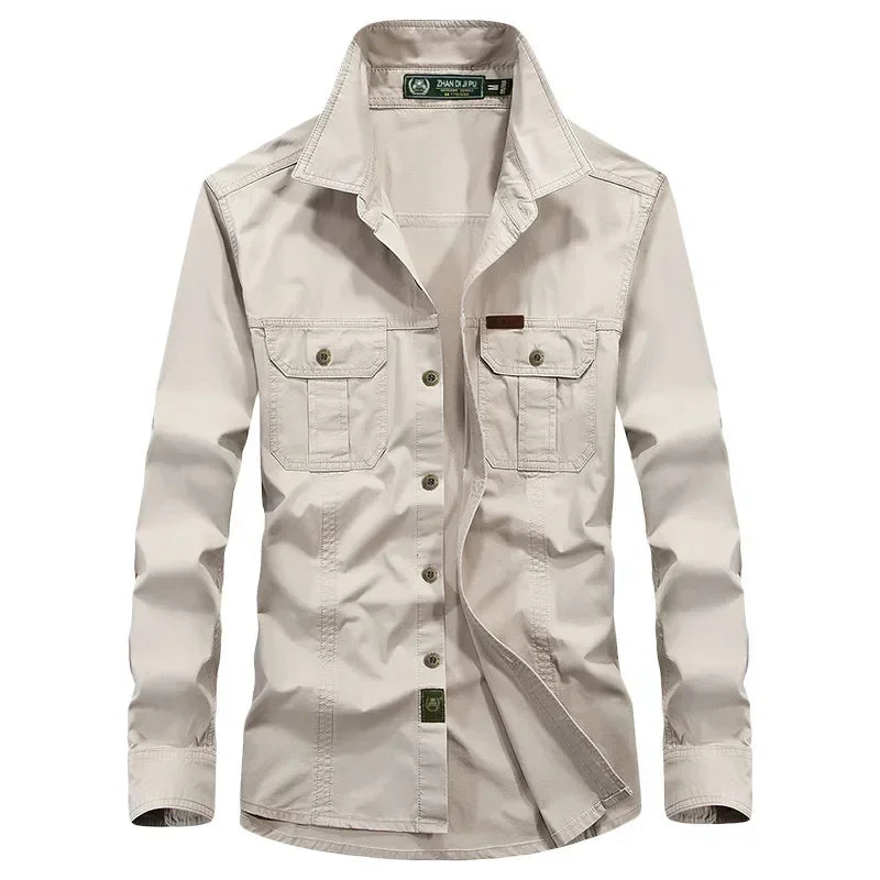 Camisa retro de algodão