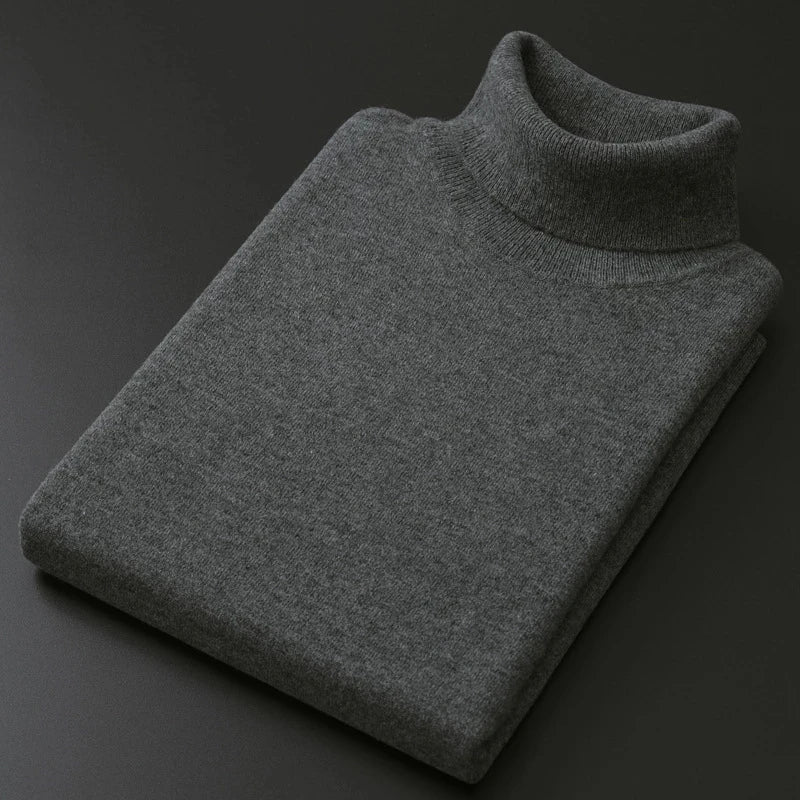 Elegant Cotton Turtleneck