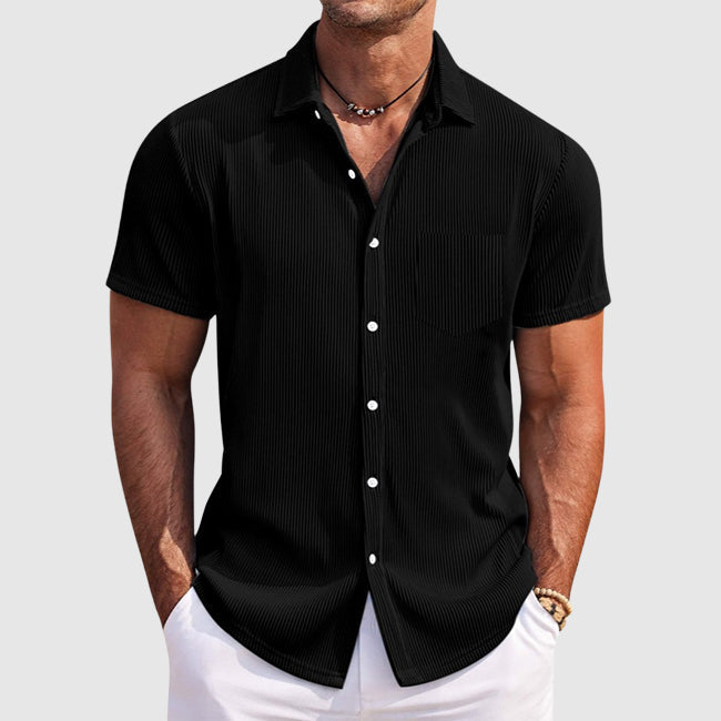 Camisa de verão elegante às riscas