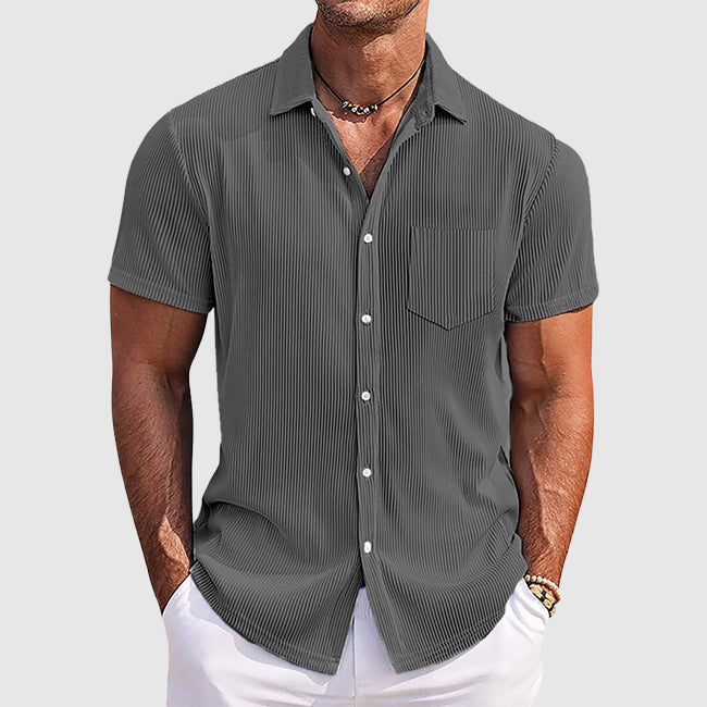 Camisa de verão elegante às riscas