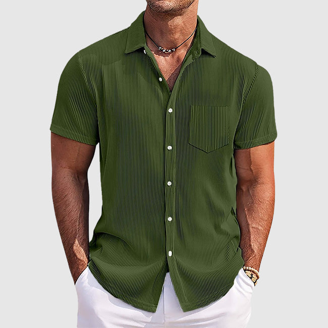 Camisa de verão elegante às riscas