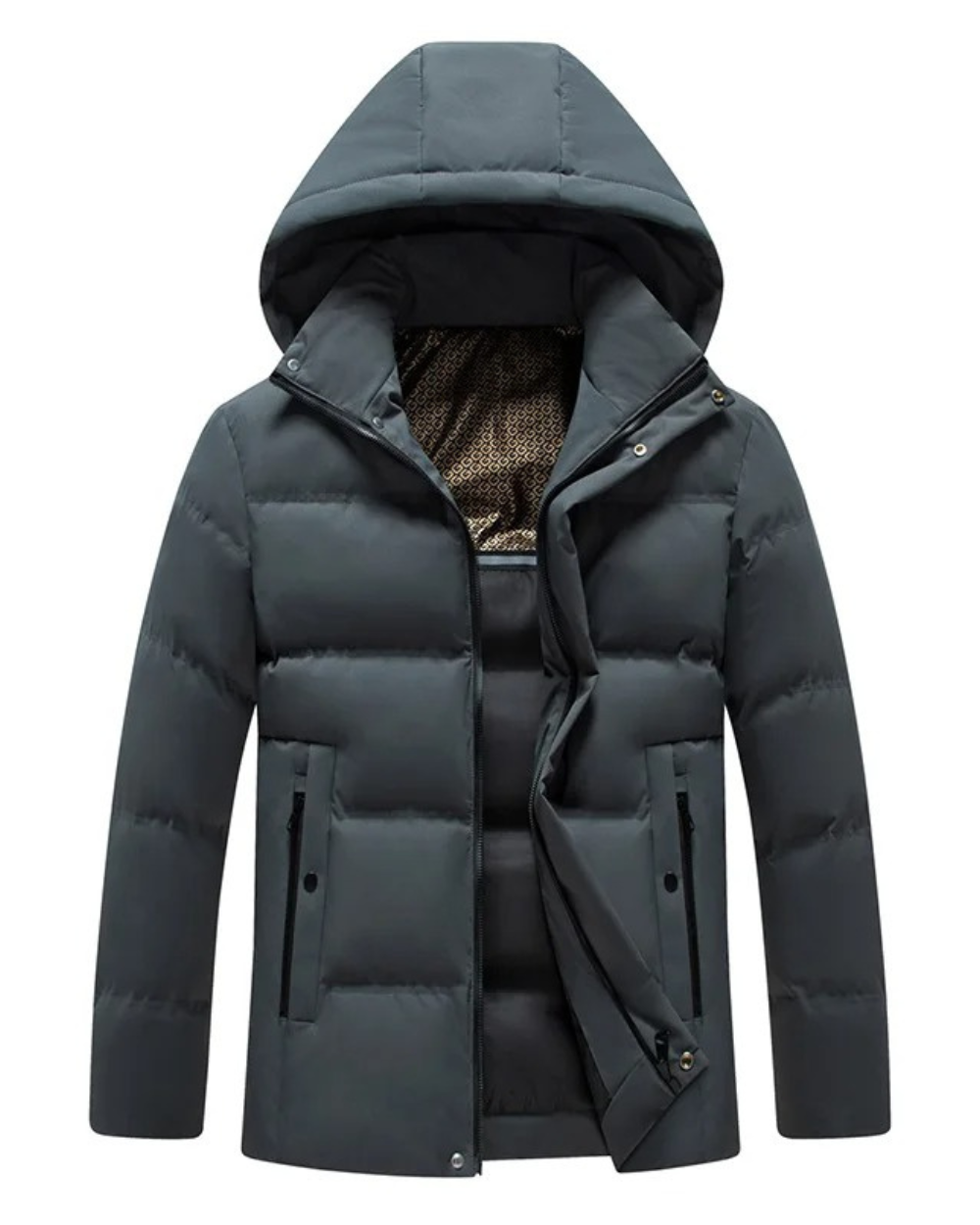 Casaco de inverno elegante e impermeável