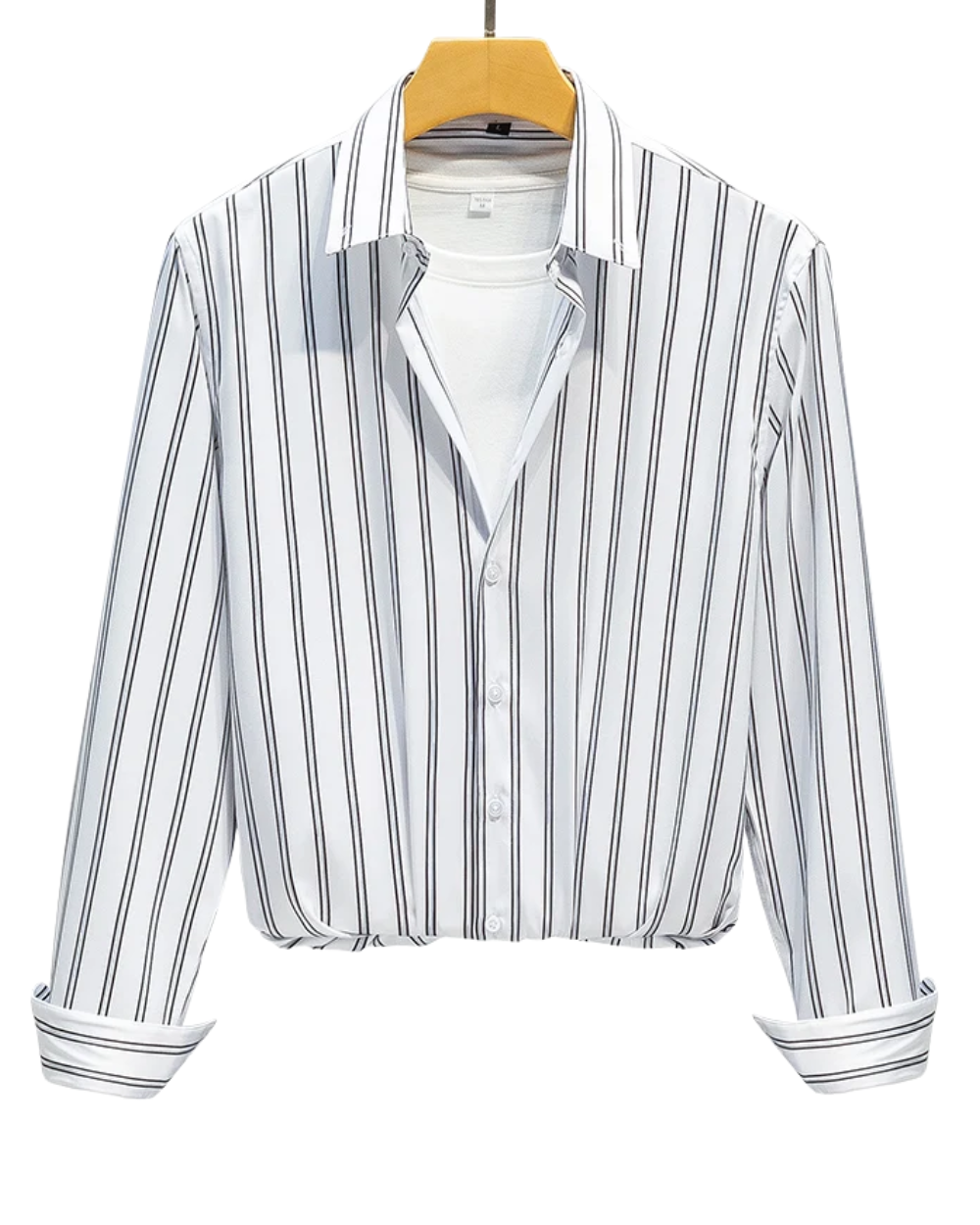 Givalli - Camisa masculina elegante às riscas