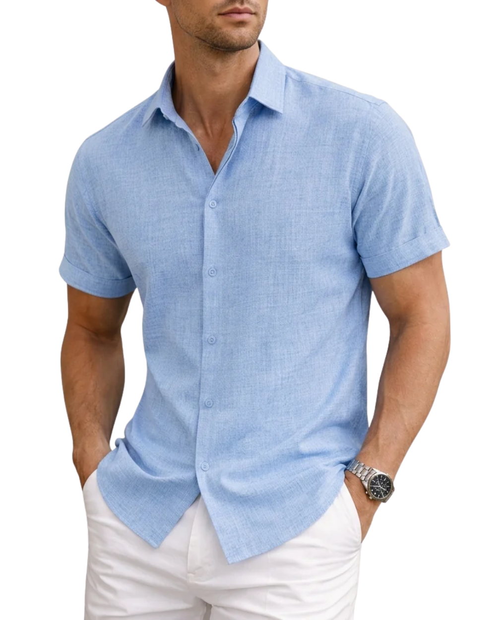 Camisa elegante de algodão