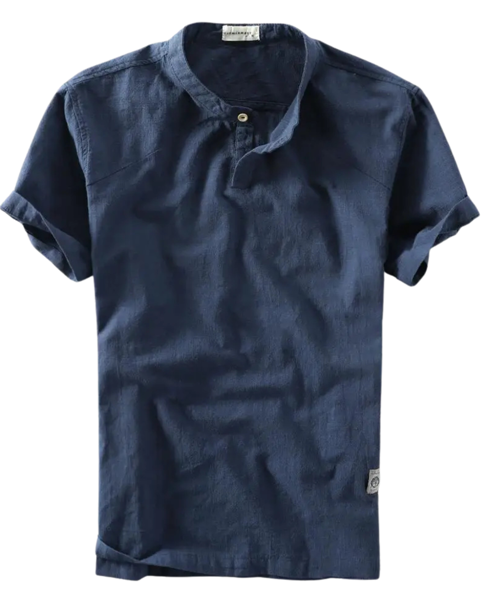 Camisa de verão elegante em algodão e linho
