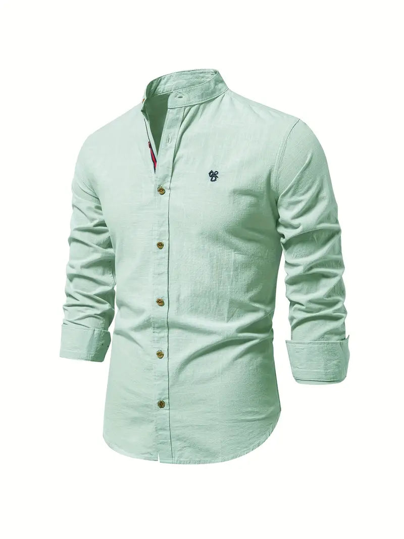 Camisa masculina elegante e respirável
