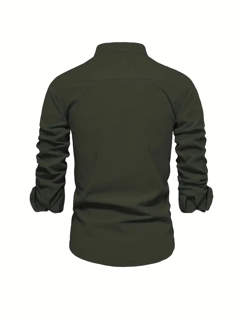 Camisa masculina elegante e respirável