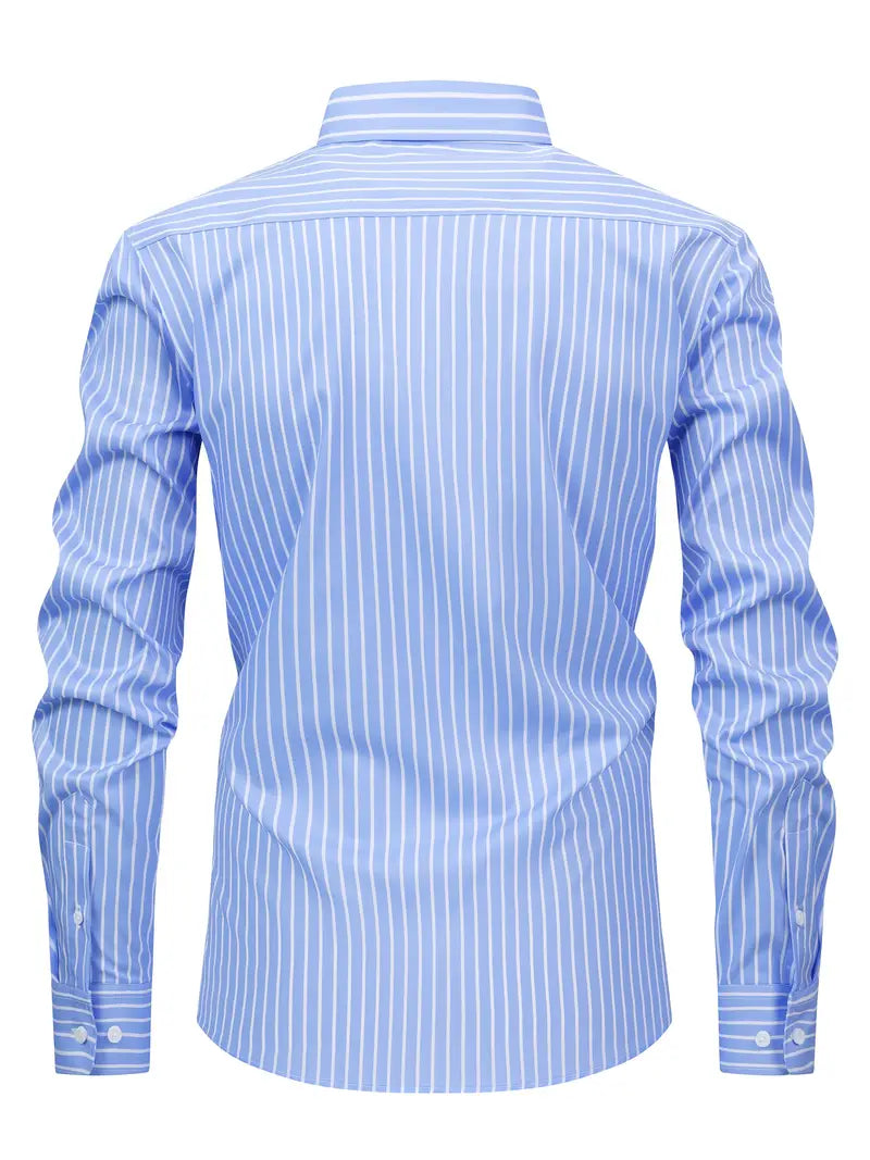 Camisa elegante às riscas